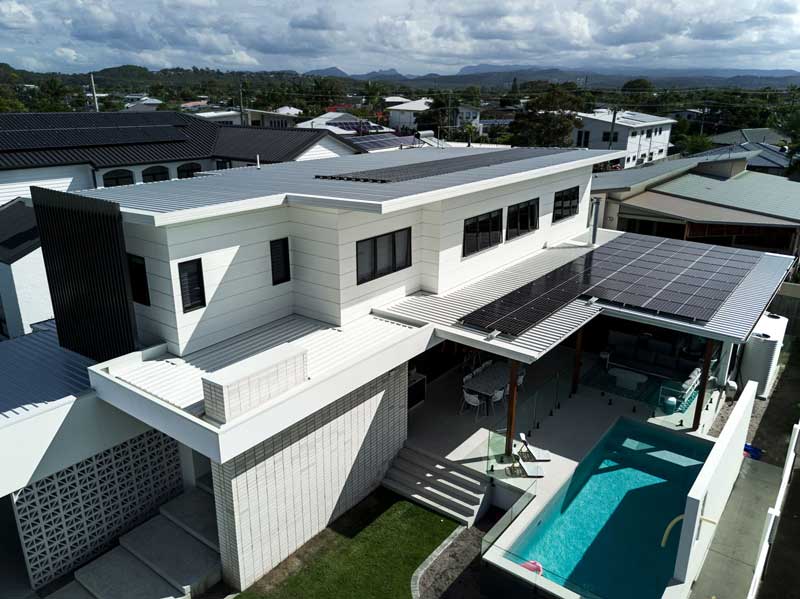 Solar Panels on House Roof